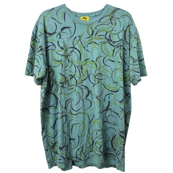Kialoapiko Tops - Kialoapiko 2X Organic Cotton Plus Size Green Short Sleeve Women Aloha EUC